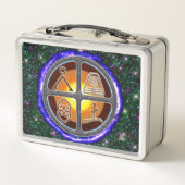 Erdzeichen Metall Brotdose (Rückseite)