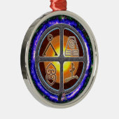 Erdzeichen Ornament Aus Metall (Rechts)