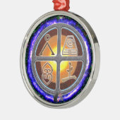 Erdzeichen Ornament Aus Metall (Links)