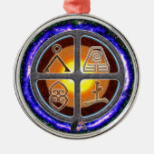 Erdzeichen Ornament Aus Metall (Vorne)