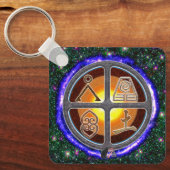 Erdzeichen Schlüsselanhänger (Vorderseite)