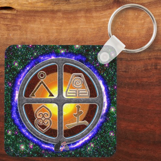 Erdzeichen Schlüsselanhänger (Rückseite)