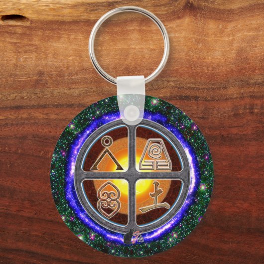 Erdzeichen Schlüsselanhänger (Vorderseite)