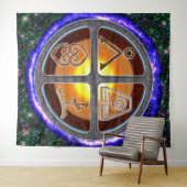 Erdzeichen Wandteppich (Beispiel (Horizontal))