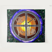 Erdzeichen Wandteppich (Vorderseite (Horizontal))