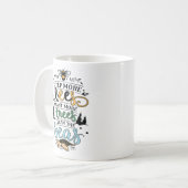 Erdzeitangebot hilft Bienen Pflanze Bäume saubere Kaffeetasse (Vorderseite Links)