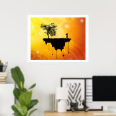 Erdzunge Poster (Heimbüro)