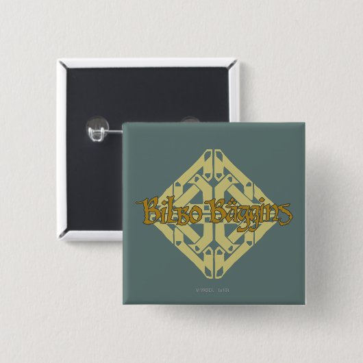 Erebor - BILBO BAGGINS™ Name Button (Vorne & Hinten)