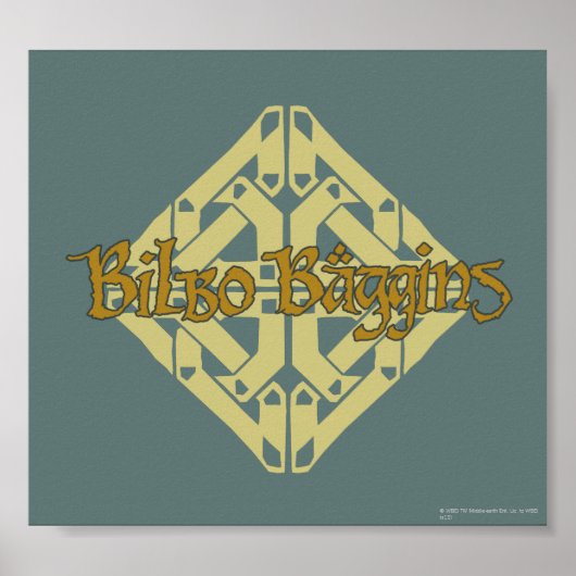 Erebor - BILBO BAGGINS™ Name Poster (Vorne)