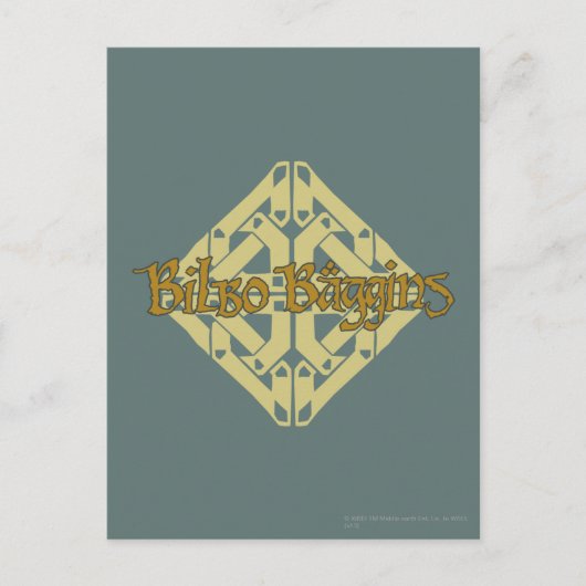 Erebor - BILBO BAGGINS™ Name Postkarte (Vorderseite)
