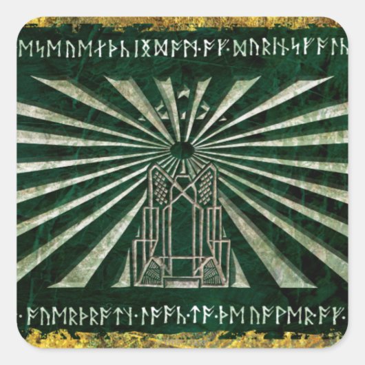 Erebor Graphic Quadratischer Aufkleber (Vorderseite)