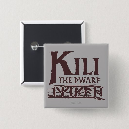 Erebor - Kili Name Button (Vorne & Hinten)