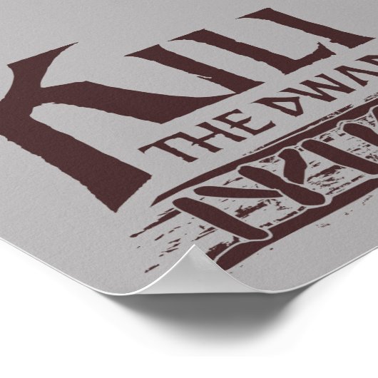 Erebor - Kili Name Poster (Ecke)