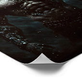 Erebus Griechischer Gott verkörpert die Urdunkelhe Poster (Ecke)