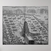 Erecting the Ancient Egyptian Obelisk Poster (Vorne)