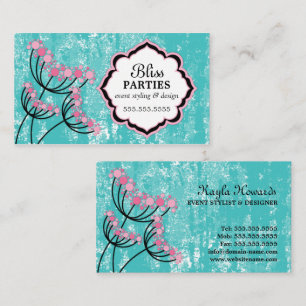 Ereignis-Anreden und Entwurf Visitenkarte