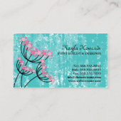 Ereignis-Anreden und Entwurf Visitenkarte (Rückseite)