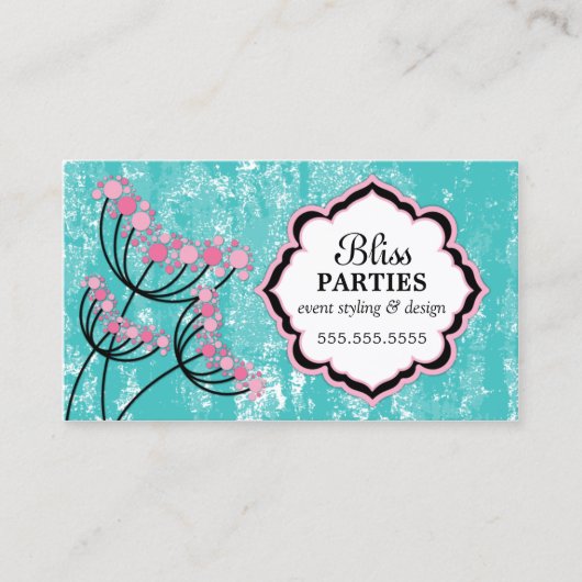 Ereignis-Anreden und Entwurf Visitenkarte (Vorderseite)