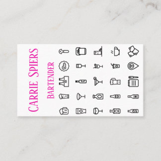 Ereignis-Barkeeper-Geschäfts-Karte Visitenkarte
