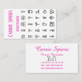 Ereignis-Barkeeper-Geschäfts-Karte Visitenkarte (Vorne/Hinten)