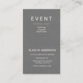 Ereignis-Berater/Braut- und KleiderButike Visitenkarte (Rückseite)