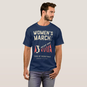 Ereignis der Frauen der Männer des März-SLO Janu T-Shirt