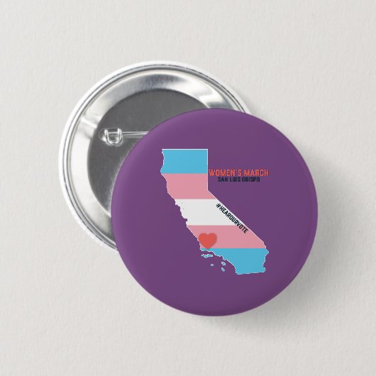 Ereignis der Frauen des März-SLO Januar Button (Vorne & Hinten)