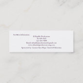 Ereignis-kundengerechte Karte (Frauen) (Rückseite)