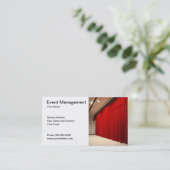 Ereignis-Management-Visitenkarte Visitenkarte (Stehend Vorderseite)