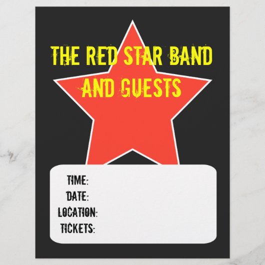 Ereignis oder Gig-Flyer Flyer (Vorne)