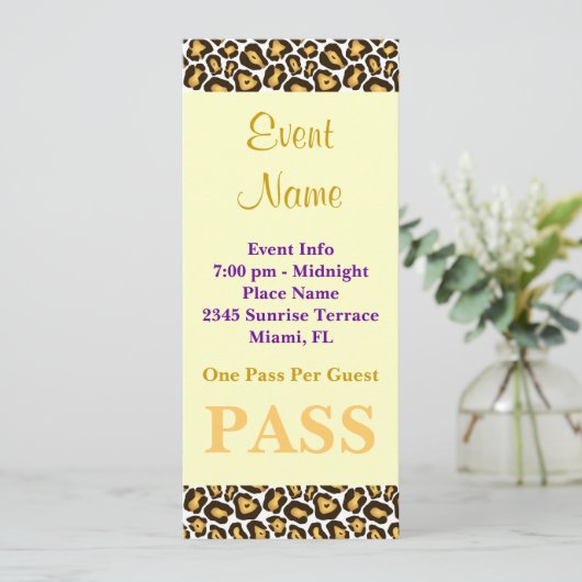 Ereignis oder Party Einladung (Stehend Vorderseite)