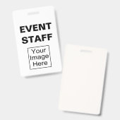 Ereignis-Personal-Foto Identifikations-Abzeichen Ausweis (Vorder- & Rückseite)