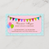 Ereignis-Stylist und Entwurf Visitenkarte (Rückseite)