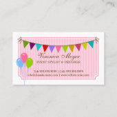 Ereignis-Stylist und Entwurf Visitenkarte (Rückseite)