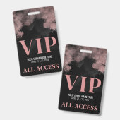 Ereignis VIP Ausweis (Vorder- & Rückseite)