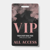 Ereignis VIP Ausweis (Rückseite)