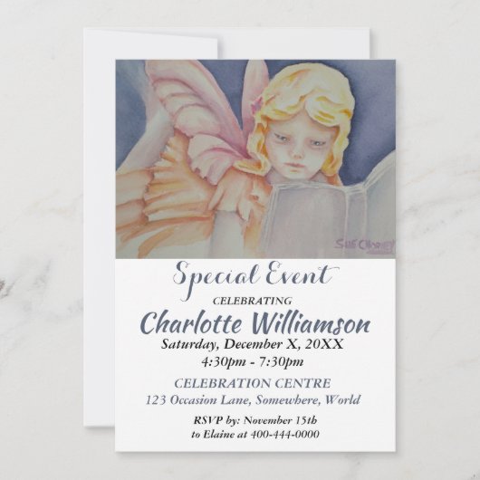 EREIGNISEINLADUNG ÜBER DAS PARTY EINLADUNG (Vorderseite)