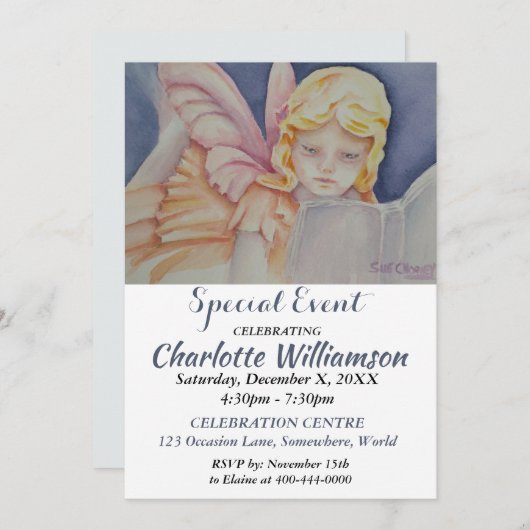 EREIGNISEINLADUNG ÜBER DAS PARTY EINLADUNG (Vorne/Hinten)