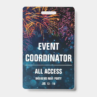 Ereigniskoordinator Alle Access Event Pass Firewor Ausweis