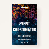 Ereigniskoordinator Alle Access Event Pass Firewor Ausweis (Vorderseite)
