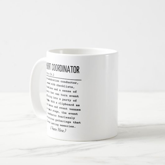 Ereigniskoordinator Kaffeetasse (Vorderseite Links)