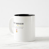 Ereignismanager Zweifarbige Tasse (Vorderseite Links)