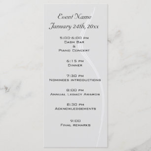 Ereignisprogrammschablone - besonders angefertigt programm