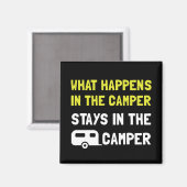 Ereignisse Bleibe in Camper Magnet (Vorderseite/Rückseite)