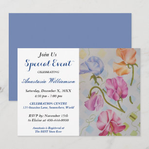 EREIGNISSE FÜR 16 . GEBURTSTAG PARTY EINLADUNG