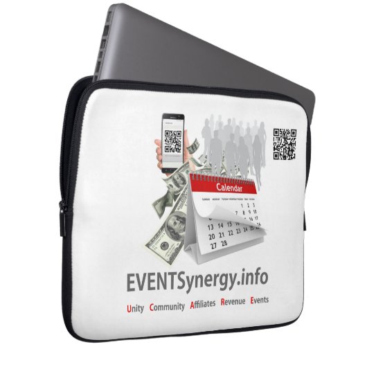 EREIGNISSEynergy - Laptop-Sieb 13" Laptopschutzhülle (Vorne Rechts)