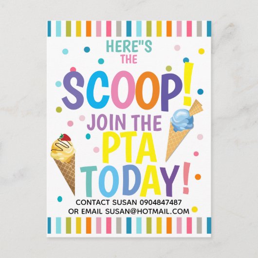 Ereignisthemahelfer Pta oder Zapfwellenantriebs Ankündigungspostkarte (Vorderseite)