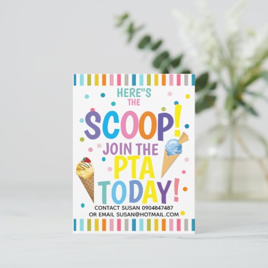 Ereignisthemahelfer Pta oder Zapfwellenantriebs Ankündigungspostkarte (Stehend Vorderseite)