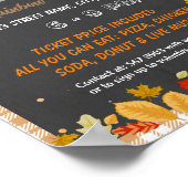 Ereignisvorlage für das Erntedank-Lebensmittellauf Poster (Ecke)