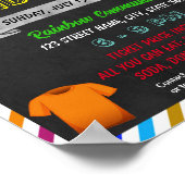 Ereignisvorlage für T - Shirt-Fundraiser Poster (Ecke)